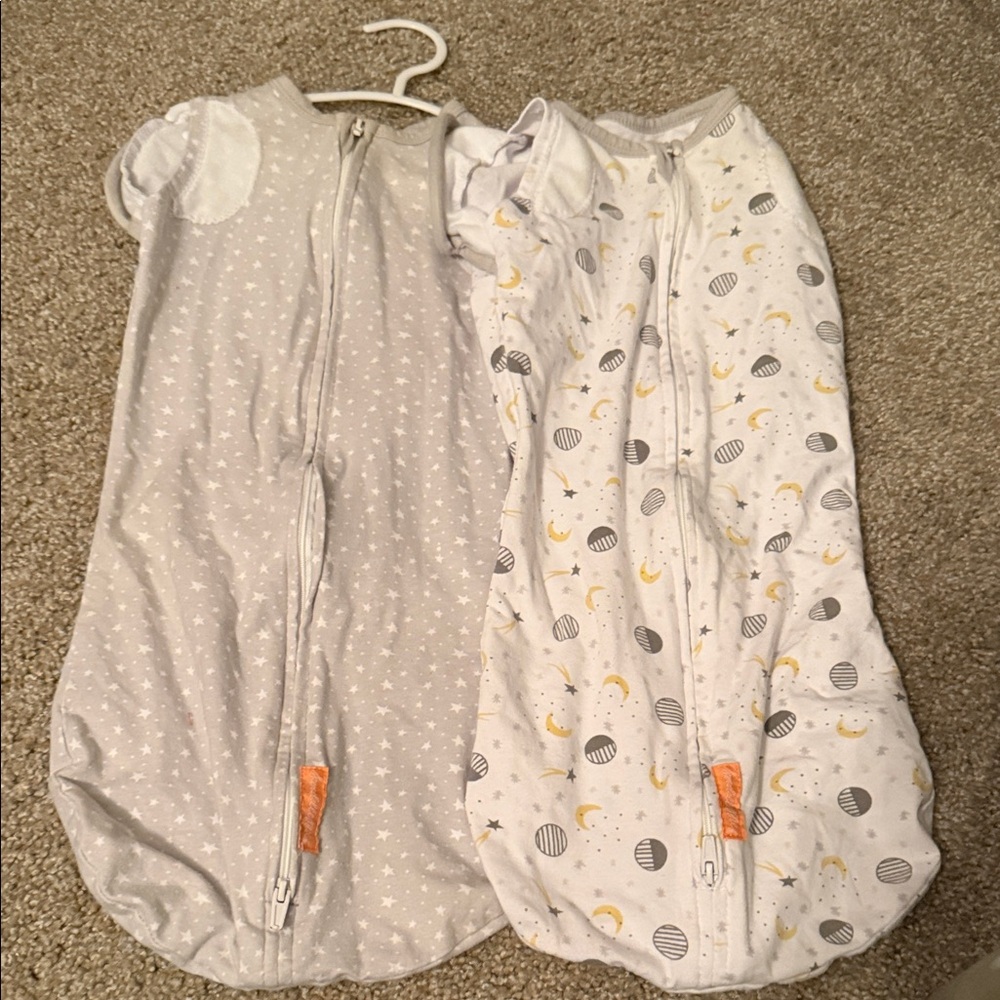 set of 2 Swaddle Me cotton swaddles